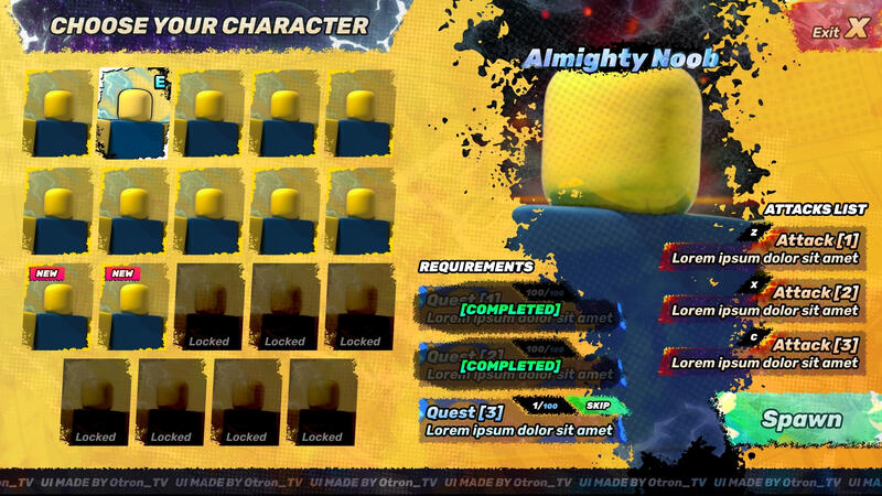 Character Choosing